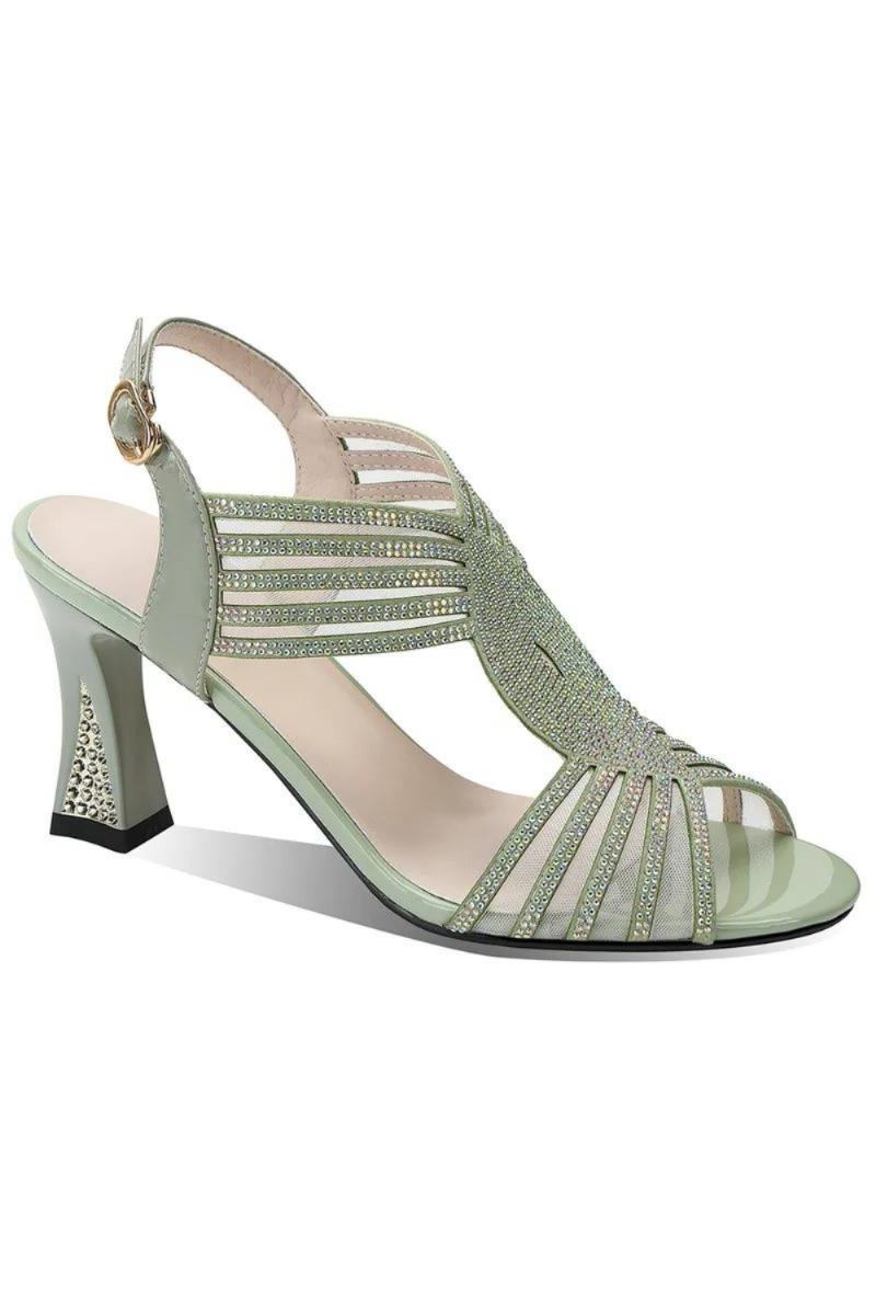 Sommerschuhe Peep-toe-sandalen Für Damen Schnalle Dicke High Heels