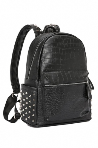 Design Unisex-rucksack Tagesrucksack Mit Großem Fassungsvermögen Alligator-laptoptasche Reiserucksäcke Schwarz