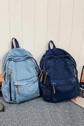 Rucksack Für Damen Jeansrucksack Mit Großem Fassungsvermögen Studentin