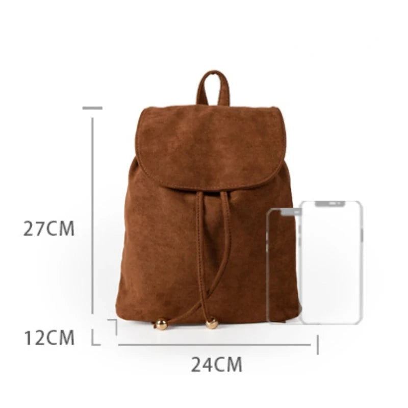 Rucksack Retro Lässig Tragbarer Damenrucksack Reisetasche - Schwarz