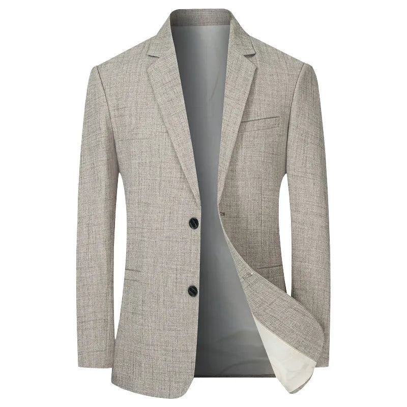 Herren Anzugjacke Dünne Blazer Frühling Herbst Massiv Business Casual Herrenkleidung Mäntel - Hellblau