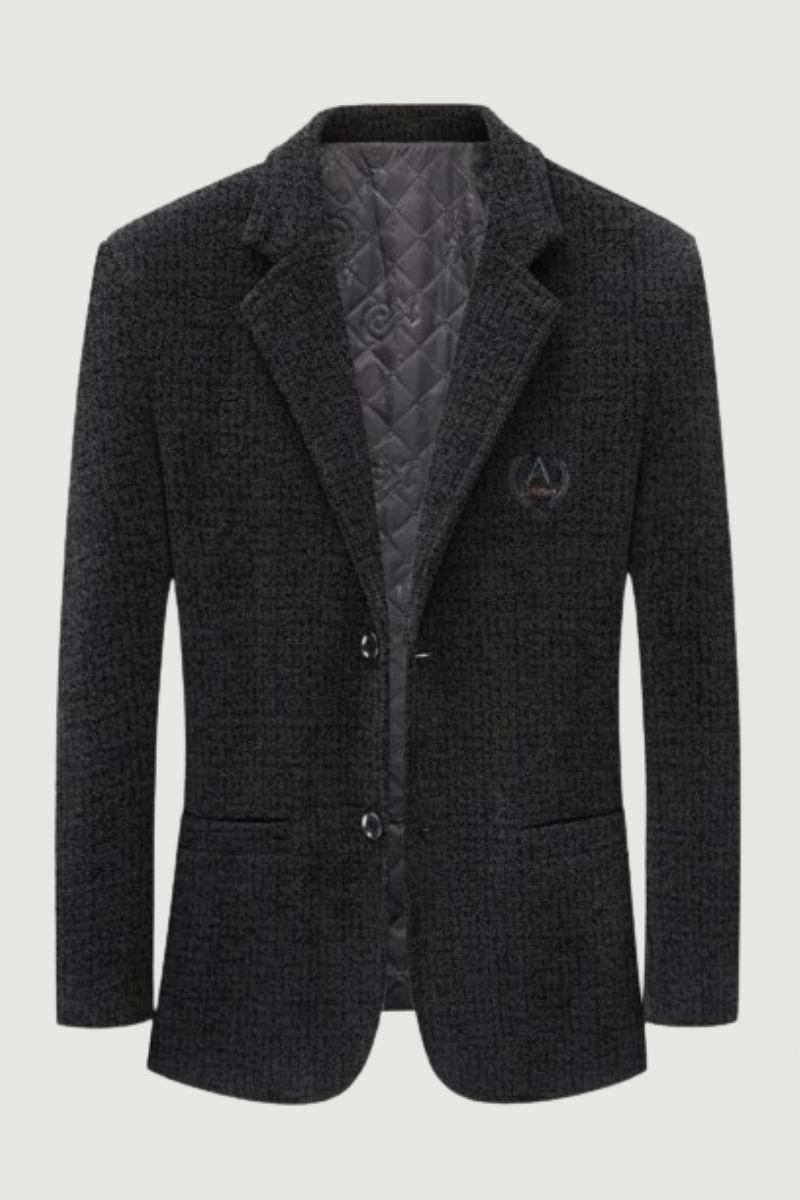 Herren-slim-fit Trendiger Bankettanzug Schöner Freizeitanzug Tweed-anzugjacke