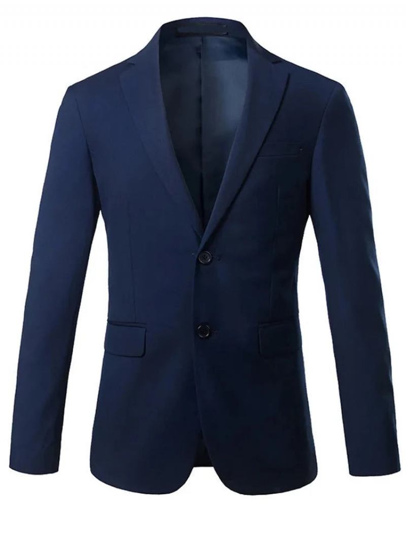 Herren Smart Casual Blazer Formelles Business Bräutigam Hochzeitskleid Show Social Tops Anzugjacke - Grau