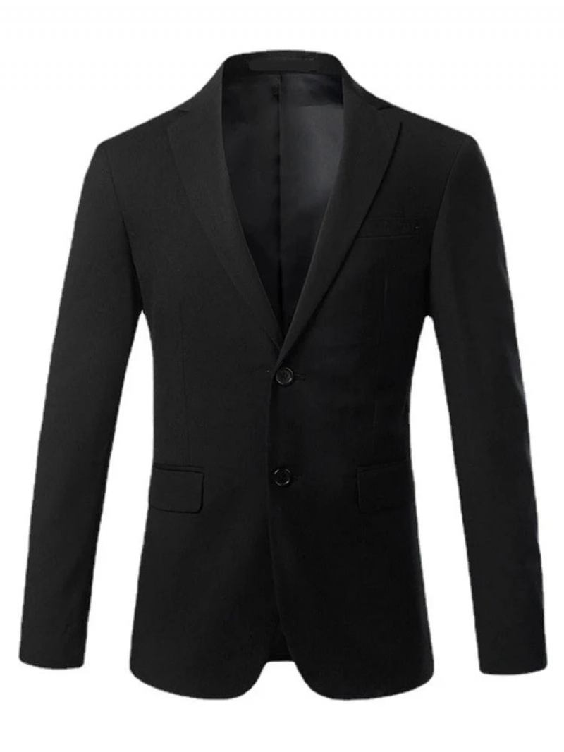 Herren Smart Casual Blazer Formelles Business Bräutigam Hochzeitskleid Show Social Tops Anzugjacke - Grau