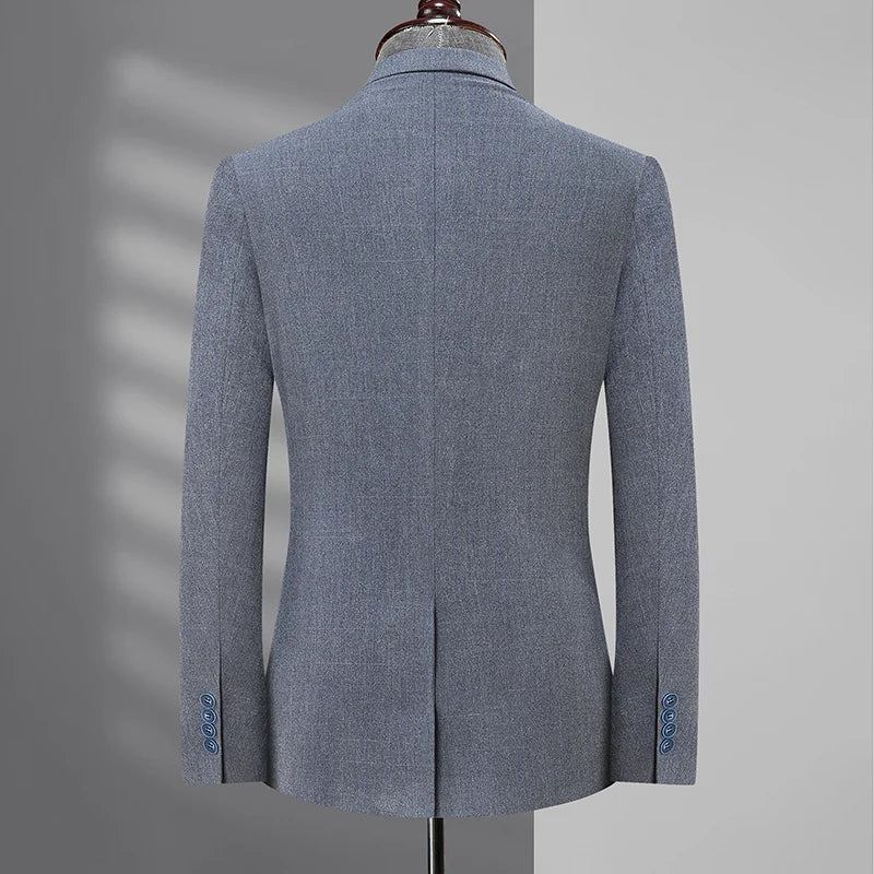 Schöner Herrenanzug Und Dicke Businessjacke Lockerer Business-anzug Für Hochzeiten - Grau