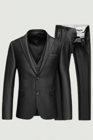 Slim Fit Anzüge Für Männer Mit Revers Business Hochzeit Bräutigam Freizeit Smoking Neueste Mantel- Und Hosendesigns