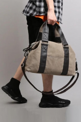 Retro-handtasche Aus Canvas Für Herren Reise-umhängetasche Gepäcktasche Lässige Umhängetasche