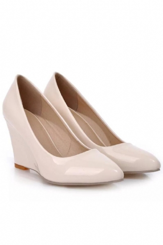 Pumps Mit Keilabsatz Damen Frühling Freizeit Schwarz Hochzeit Büro Party Elegant Spitz