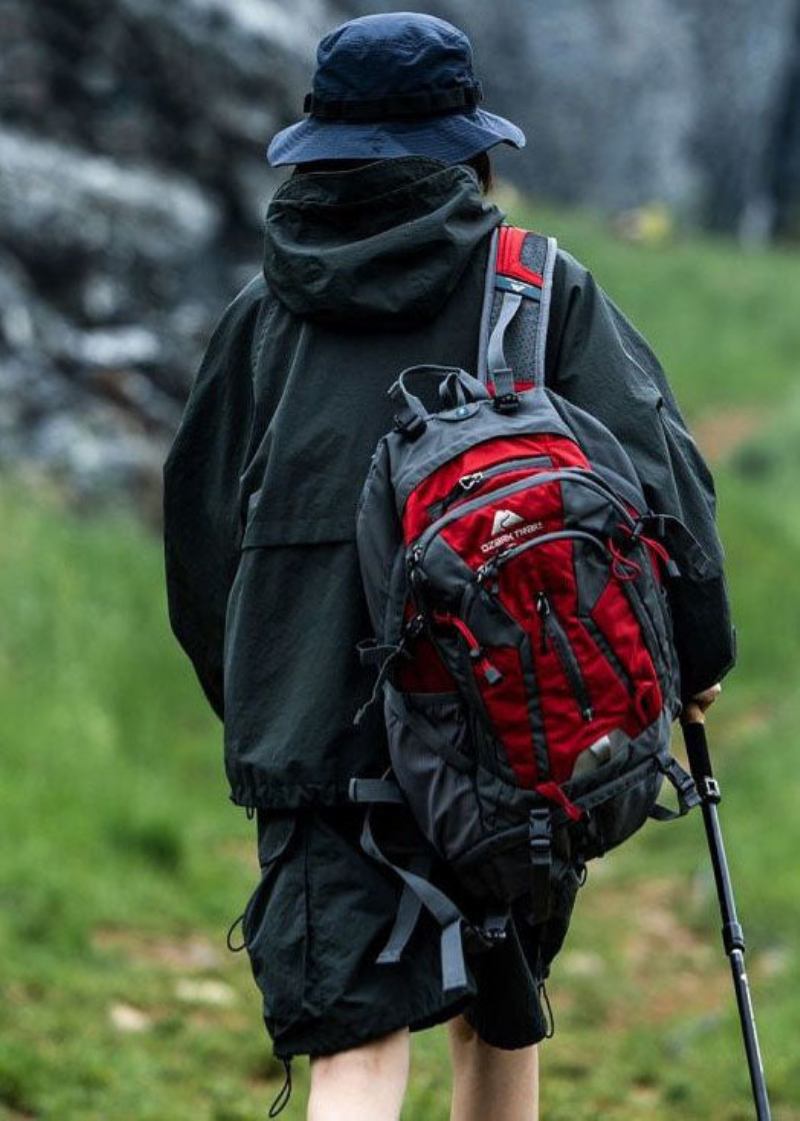 Lässiger Armeegrüner Mantel Mit Kapuze Und Taschen Und Kordelzug Frühling - Damen-Wintermäntel