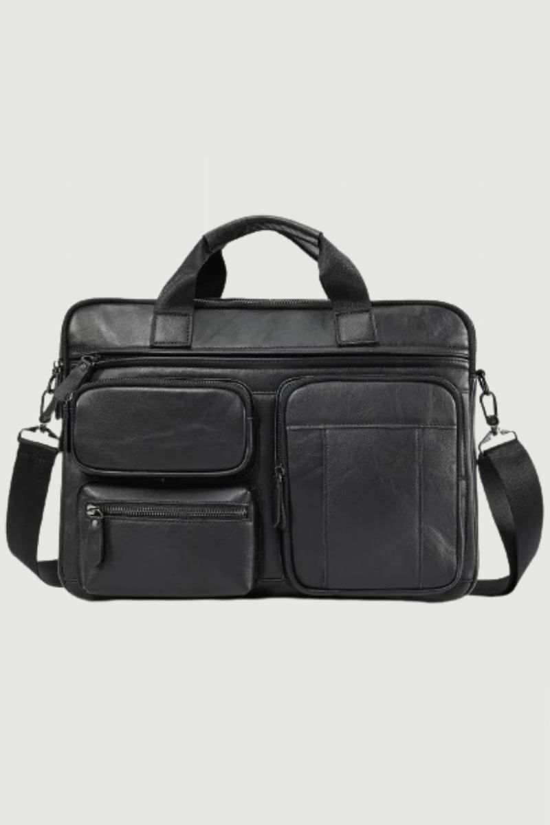 Aktentasche Für Herren Business Laptop Büro Messenger Bag Umhängetasche Handtasche - braun