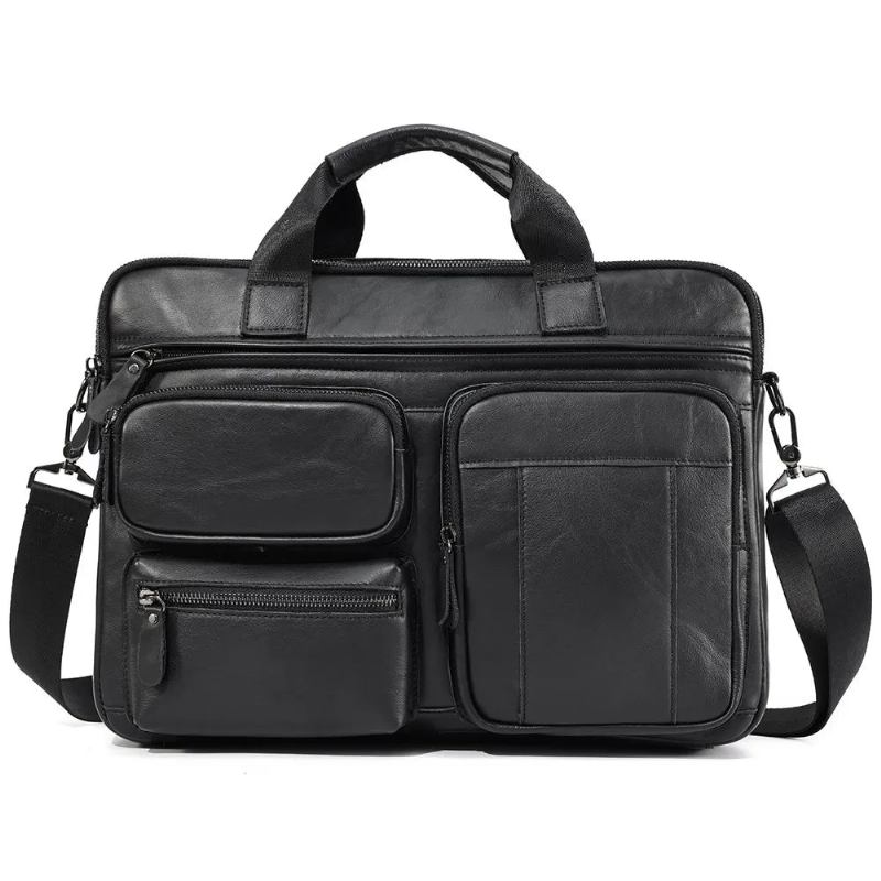 Aktentasche Für Herren Business Laptop Büro Messenger Bag Umhängetasche Handtasche - braun