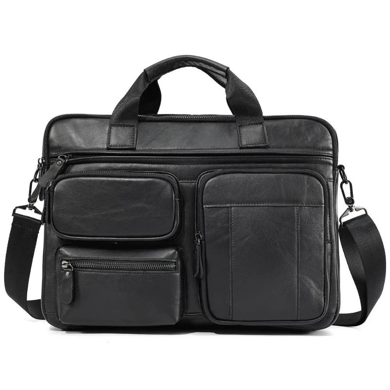 Aktentasche Für Herren Business Laptop Büro Messenger Bag Umhängetasche Handtasche - braun