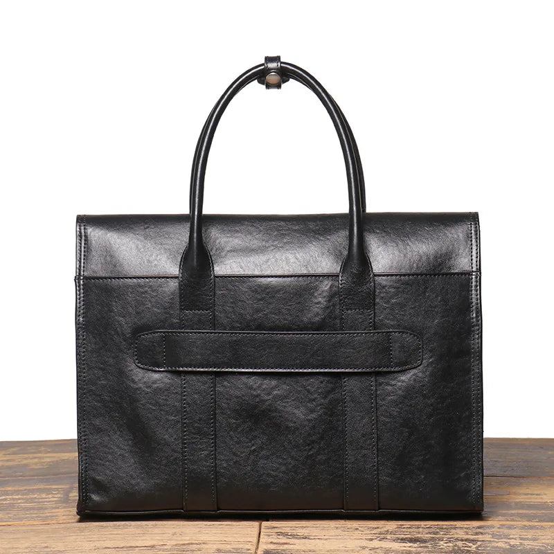 Business-tasche Aus Echtem Leder Für Herren Trolley-tasche Business-aktentasche Laptoptasche Mit Großer Kapazität - schwarz