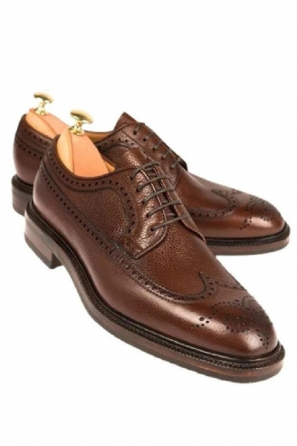 Derby-brogue-bräutigam-designer-kleid Beste Herrenschuhe Aus Echtem Leder Original Handgefertigte Businessschuhe Für Männer