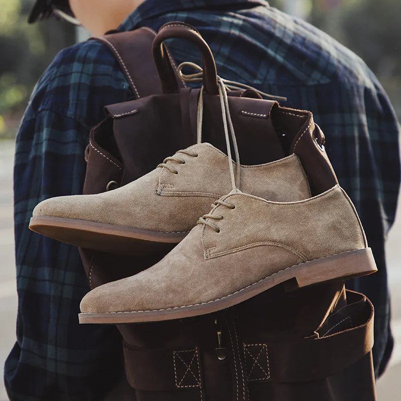 England-trendschuhe Für Herren Flock-oxford-leder Elegante Herrenschuhe Wasserdichte - Braun