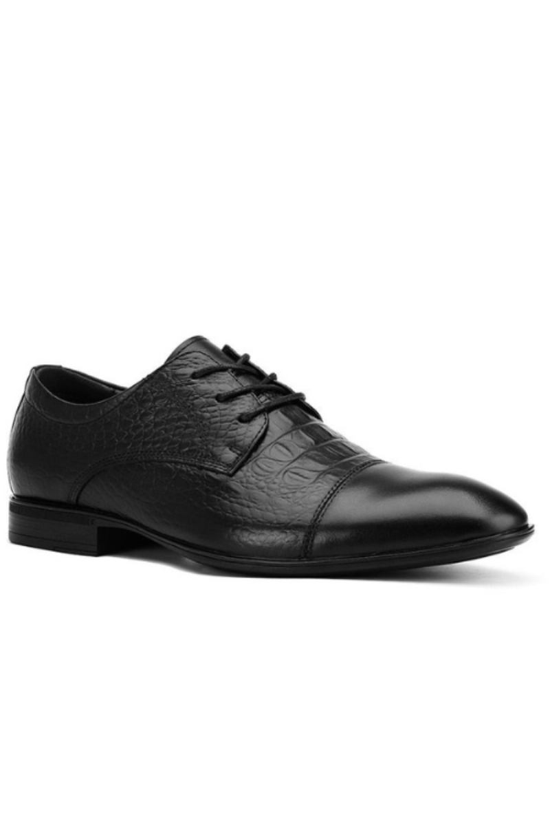 Freizeitschuhe Aus Echtem Leder Für Herren Formelle Business-schuhe Luxus-designer-schuhe - Schwarz 1