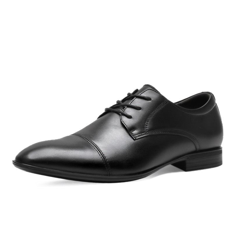 Freizeitschuhe Aus Echtem Leder Für Herren Formelle Business-schuhe Luxus-designer-schuhe - Schwarz 1