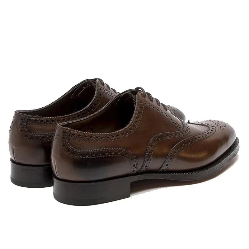 Hochzeitskleid Im Oxford-brogue-stil Formelle Beste Schuhe Fürs Büro Bräutigam Handgefertigte Business-designer-herrenschuhe - Braun