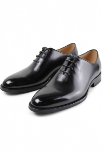 Klassischer Schwarzer Herren Echtlederschuh Formelle Arbeit Business Büro Original Designer Abendschuh Oxford Schuhe