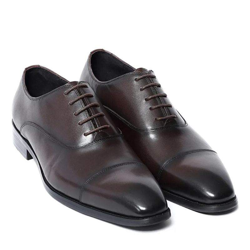 Luxus-oxford-schuhe Aus Italien Hochwertig Elegant Natürlich Für Herren Formelle Business-schuhe In Fester Farbe - Schwarz