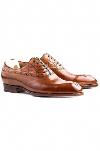 Oxford-anzugschuhe Für Herren Im Brogue-stil Schuh Aus Echtem Leder Beste Formelle Original-business-designer-schuhe