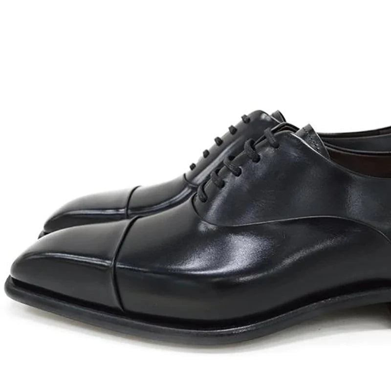 Oxford-formelle Herrenschuhe Schwarze Büroschuhe Originale Hochzeitsschuhe Für Herren Business-designerschuhe Für - Schwarz