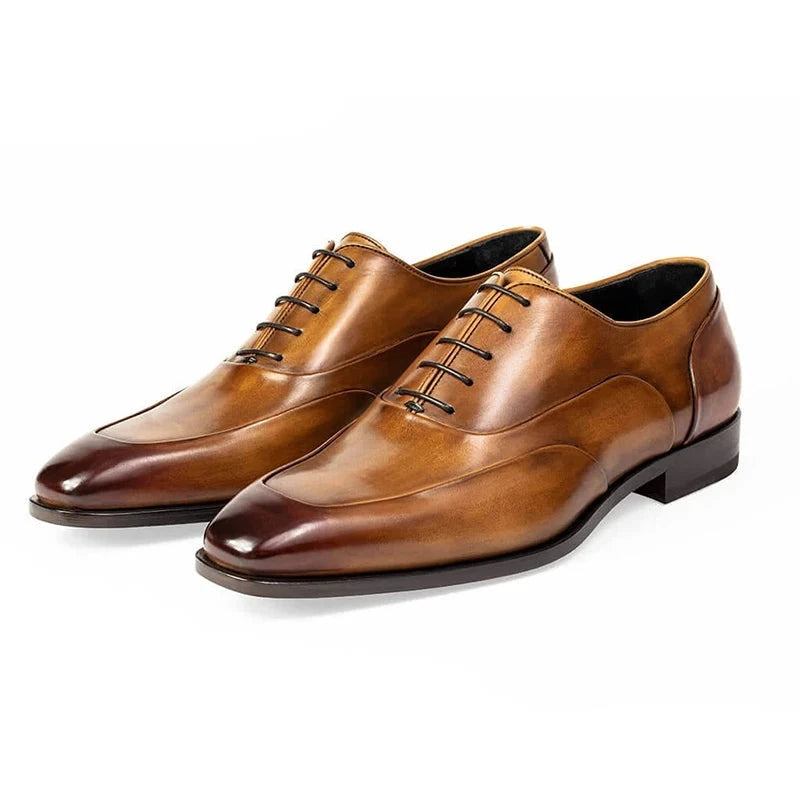 Oxford-lederschuhe Für Herren Hochzeit Anzug Party Handgefertigte Schuhe Beste Designer-business-schuhe Aus Massivem Leder - Braun